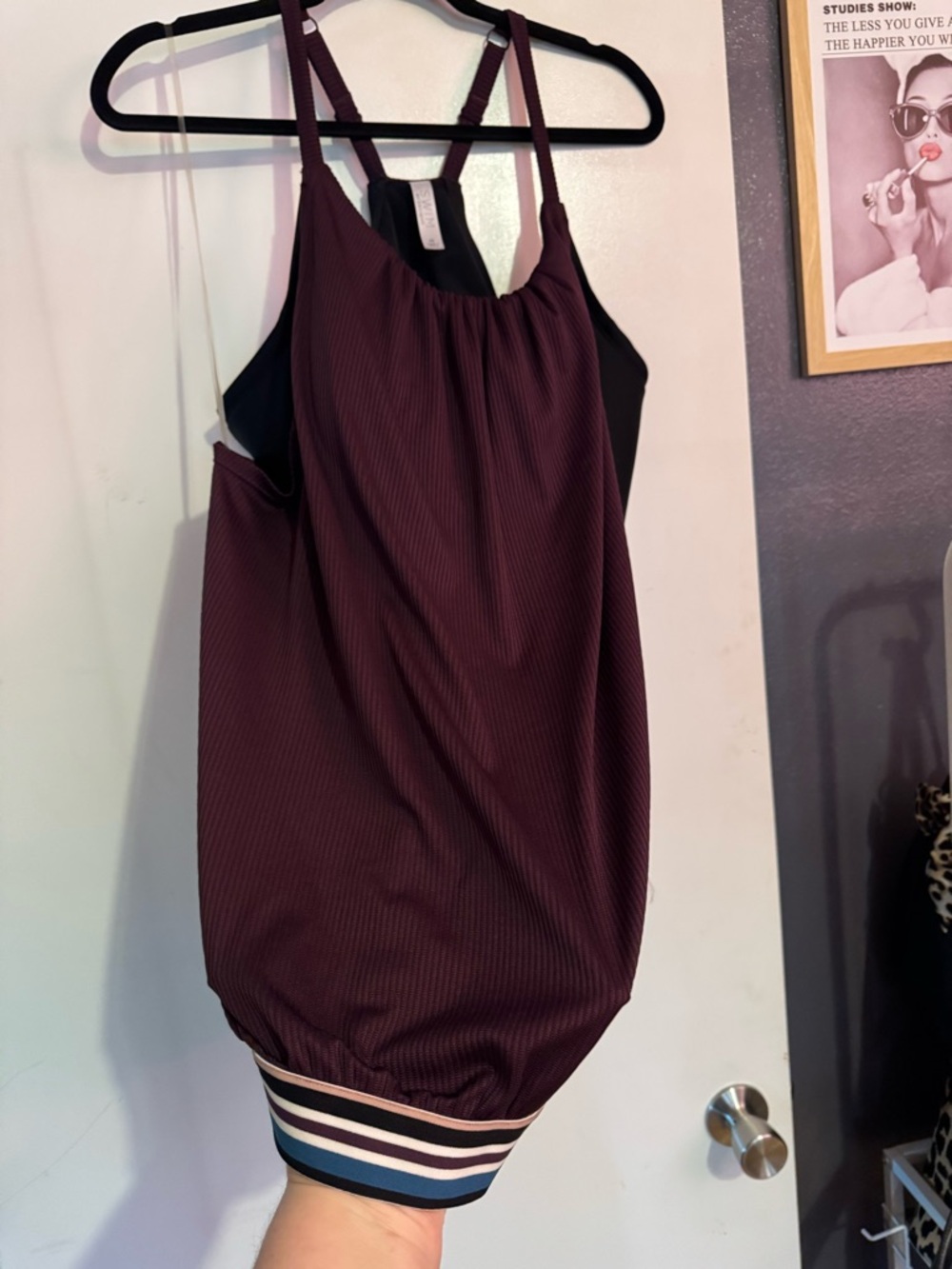 Cacique Ribbed Tankini - Please See Pics for Style & Fit